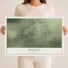 Map of Wallace, Kansas, 12 x 18 inch unframed archival matte print