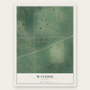 Wayside, Kansas map print, the full design