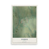 Map of Webber, Kansas, 12 x 18 inch unframed archival matte print