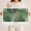 Map of Weir, Kansas, 12 x 18 inch unframed archival matte print