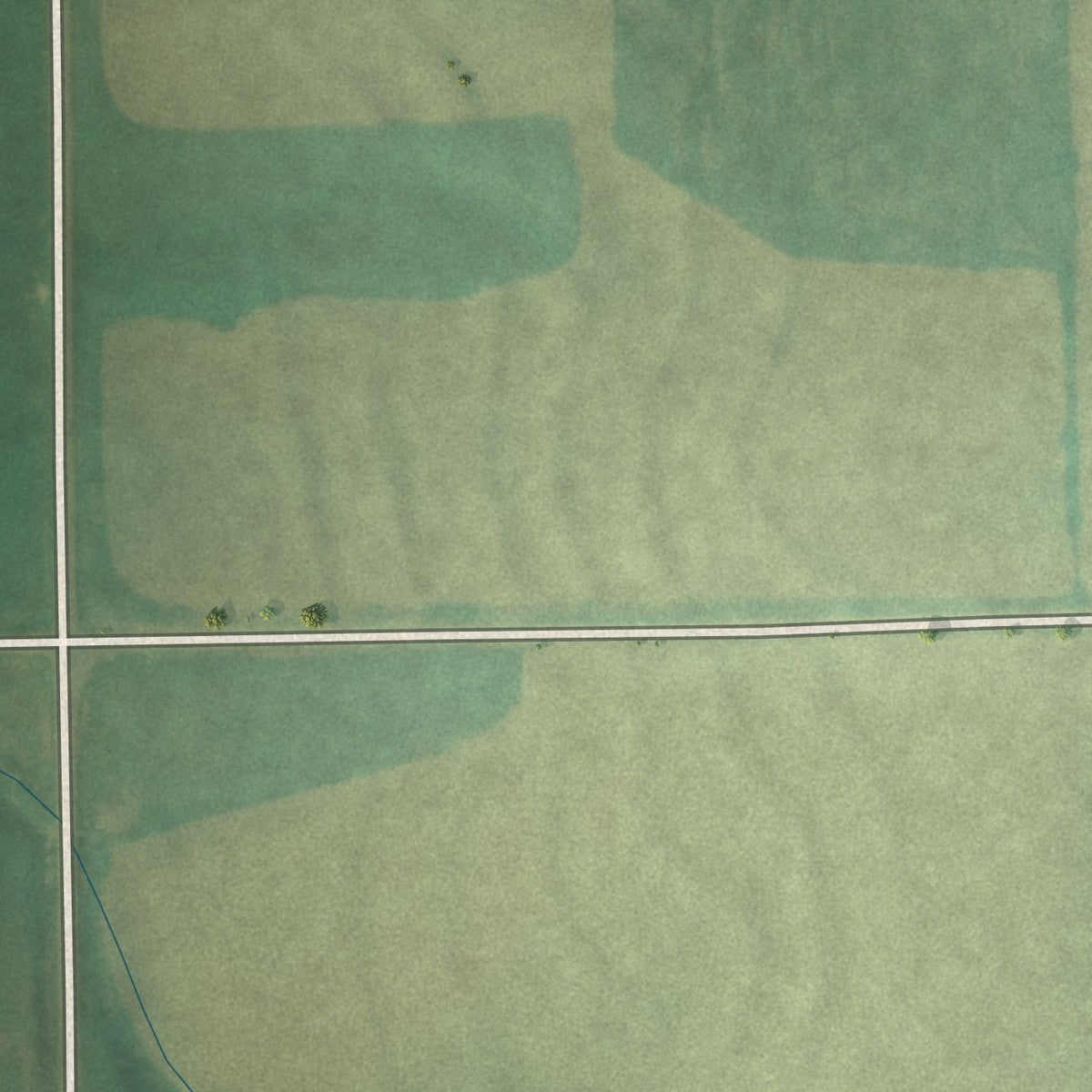 Second close-up of the map of Wheaton, Kansas print showing more streets and buildings