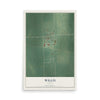 Map of Willis, Kansas, 12 x 18 inch unframed archival matte print