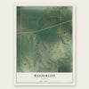 Woodruff, Kansas map print, the full design