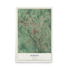 Map of Albany, Kentucky, 12 x 18 inch unframed archival matte print