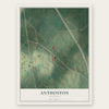 Anthoston, Kentucky map print, the full design