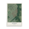 Map of Bancroft, Kentucky, 12 x 18 inch unframed archival matte print