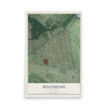 Map of Bellemeade, Kentucky, 12 x 18 inch unframed archival matte print