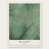 Big Clifty, Kentucky map print, the full design