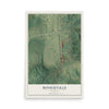 Map of Bonnieville, Kentucky, 12 x 18 inch unframed archival matte print