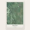 Brooks, Kentucky map print, the full design