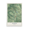 Map of Buckner, Kentucky, 12 x 18 inch unframed archival matte print