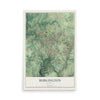 Map of Burlington, Kentucky, 12 x 18 inch unframed archival matte print