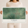 Map of Clarkson, Kentucky, 12 x 18 inch unframed archival matte print