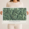 Map of Coal Run Village, Kentucky, 12 x 18 inch unframed archival matte print