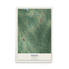 Map of Dixon, Kentucky, 12 x 18 inch unframed archival matte print