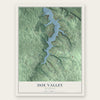 Doe Valley, Kentucky map print, the full design