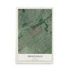 Map of Druid Hills, Kentucky, 12 x 18 inch unframed archival matte print