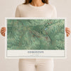 Map of Edmonton, Kentucky, 12 x 18 inch unframed archival matte print