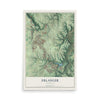 Map of Erlanger, Kentucky, 12 x 18 inch unframed archival matte print