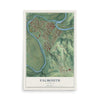 Map of Falmouth, Kentucky, 12 x 18 inch unframed archival matte print