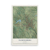 Map of Flemingsburg, Kentucky, 12 x 18 inch unframed archival matte print