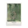 Map of Fredonia, Kentucky, 12 x 18 inch unframed archival matte print