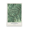 Map of Frenchburg, Kentucky, 12 x 18 inch unframed archival matte print