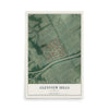 Map of Glenview Hills, Kentucky, 12 x 18 inch unframed archival matte print