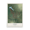 Map of Goshen, Kentucky, 12 x 18 inch unframed archival matte print