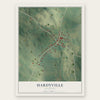 Hardyville, Kentucky map print, the full design