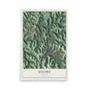 Map of Hazard, Kentucky, 12 x 18 inch unframed archival matte print