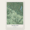 Highland, Kentucky map print, the full design
