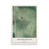 Map of Hunters Hollow, Kentucky, 12 x 18 inch unframed archival matte print