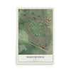 Map of Hurstbourne, Kentucky, 12 x 18 inch unframed archival matte print