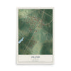 Map of Island, Kentucky, 12 x 18 inch unframed archival matte print