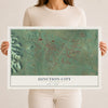 Map of Junction City, Kentucky, 12 x 18 inch unframed archival matte print