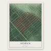 Kenwick, Kentucky map print, the full design