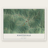 Knottsville, Kentucky map print, the full design