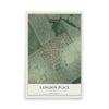 Map of Langdon Place, Kentucky, 12 x 18 inch unframed archival matte print