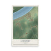 Map of Lewisport, Kentucky, 12 x 18 inch unframed archival matte print