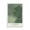 Map of Lincolnshire, Kentucky, 12 x 18 inch unframed archival matte print