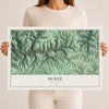 Map of McKee, Kentucky, 12 x 18 inch unframed archival matte print