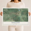 Map of Middletown, Kentucky, 12 x 18 inch unframed archival matte print