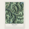 Millard, Kentucky map print, the full design
