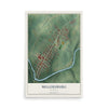 Map of Millersburg, Kentucky, 12 x 18 inch unframed archival matte print