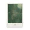 Map of Nebo, Kentucky, 12 x 18 inch unframed archival matte print
