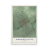 Map of Norbourne Estates, Kentucky, 12 x 18 inch unframed archival matte print