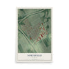 Map of Northfield, Kentucky, 12 x 18 inch unframed archival matte print