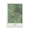 Map of Paris, Kentucky, 12 x 18 inch unframed archival matte print