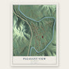 Pleasant View, Kentucky map print, the full design